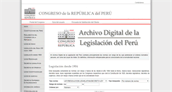 Desktop Screenshot of leyes.congreso.gob.pe